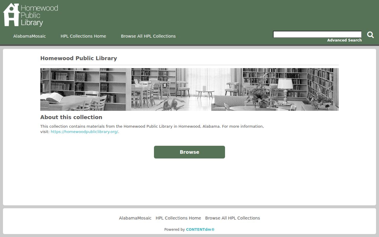 Homewood previous residents research in the digital history collection